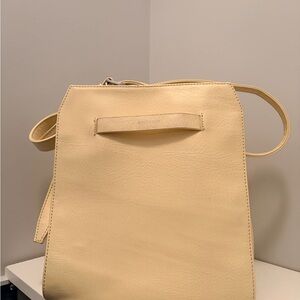 Matt & Nat Pale Yellow Cream Crossbody Bag